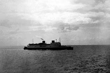 Auf dem Schiff nach USA